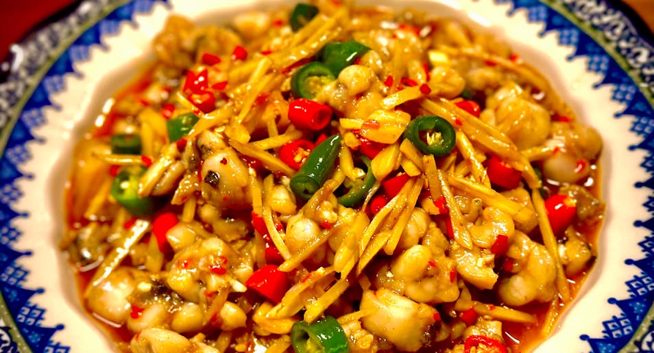 Spicy stir fry Frog